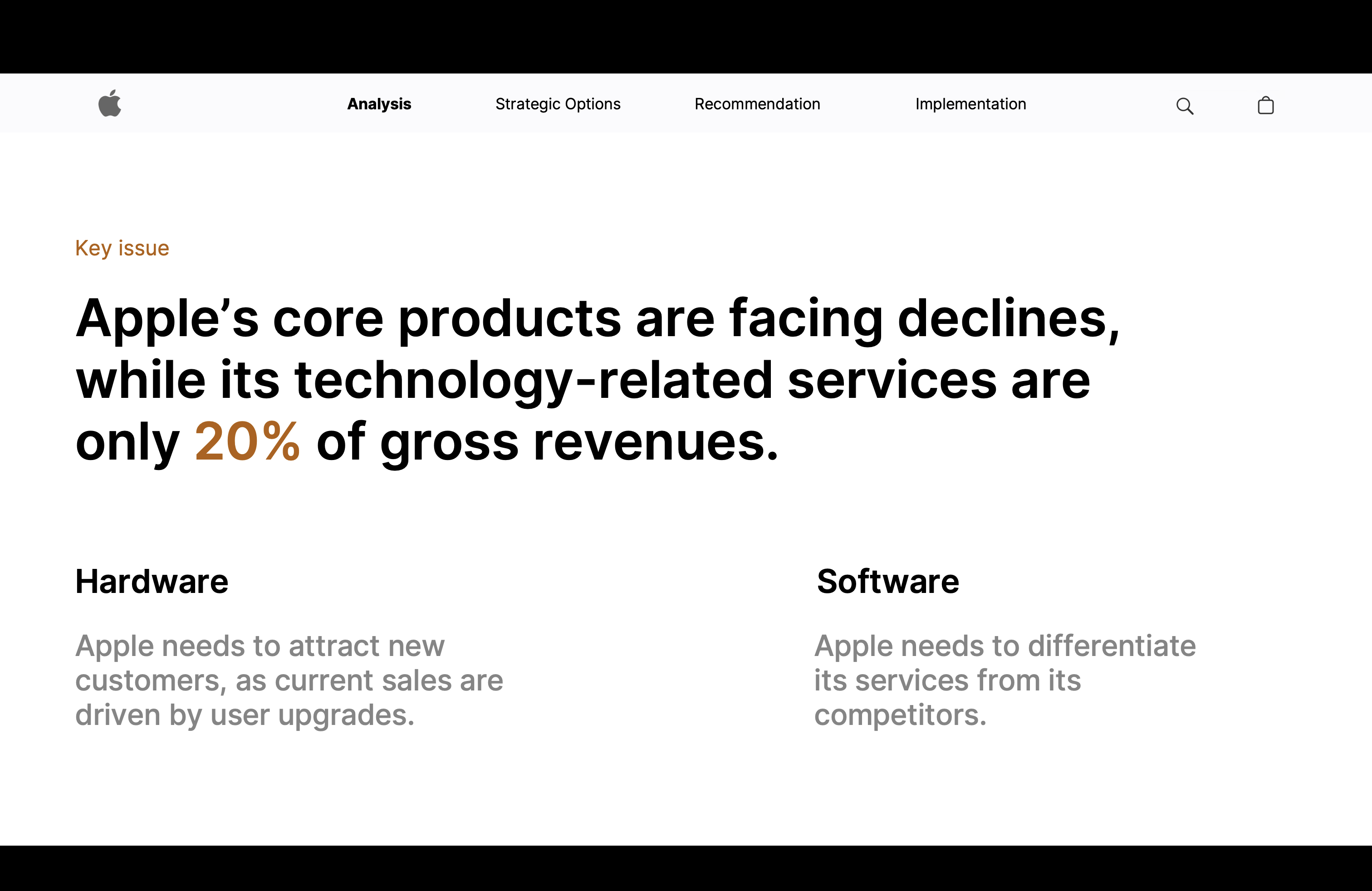 Apple strategy case project