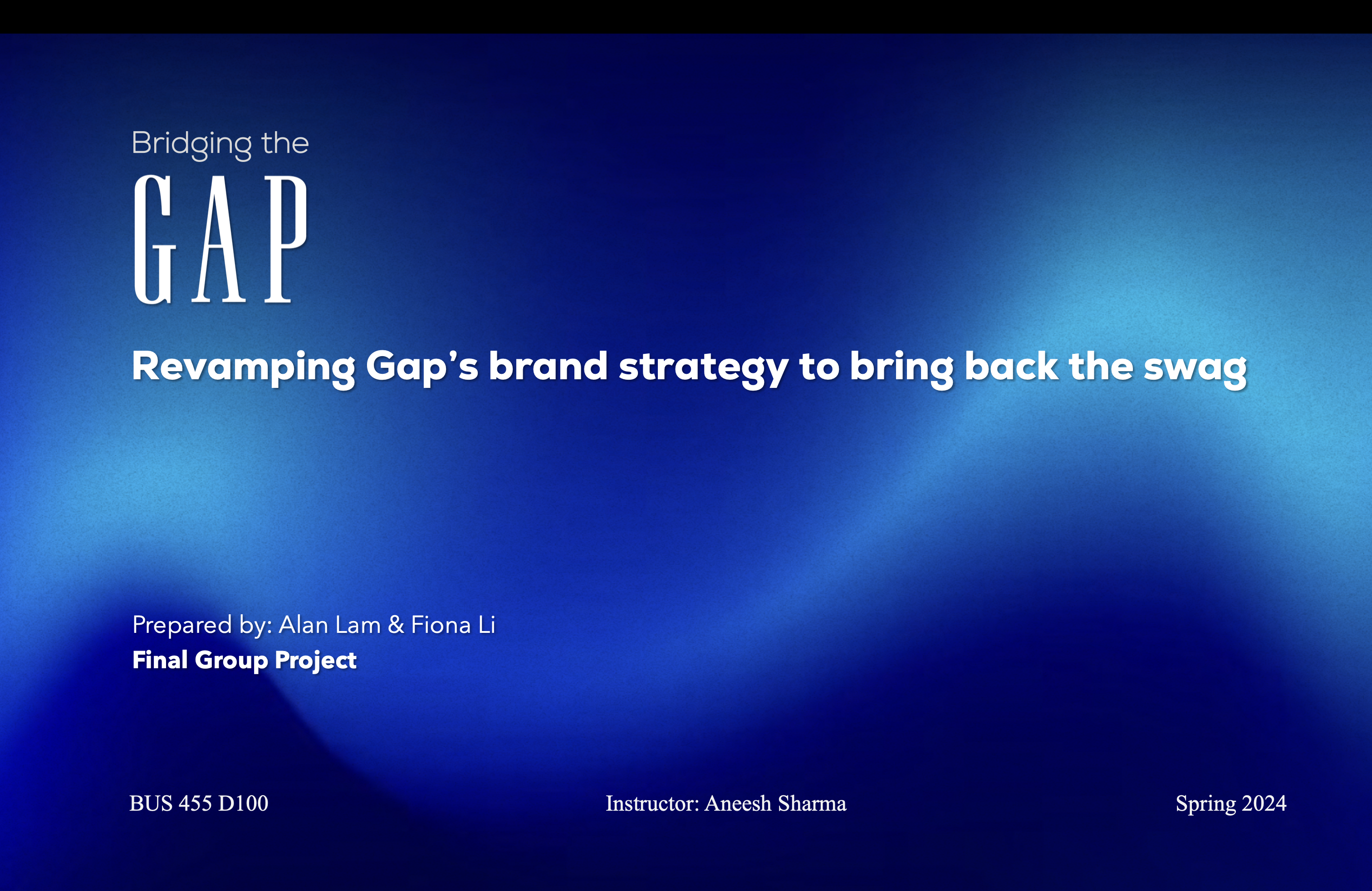 GAP brand strategy project